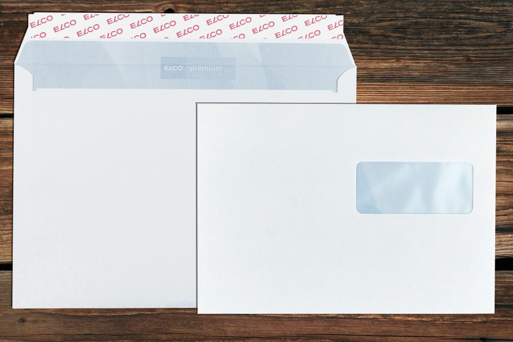 Briefhüllen mit Fenster C5 162x229 mm Haftklebend Hochweiß 100 g/qm